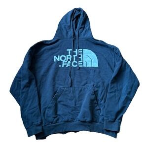 The North Face Hoodie Mens Medium Black Pullover Sweatshirt Outdoor Logo Classic
